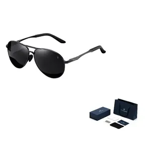 Авиаторские солнцезащитные очки для мужчин plate and metal tr90 Maserati