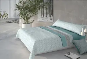 Комплект постельного белья Pierre Cardin CORALINA NINO синего цвета для двуспального матраса pierre cardin