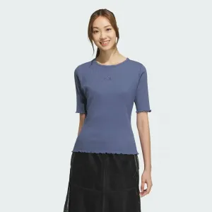 Футболка adidas LUXFLOW в рубчик в повседневном стиле