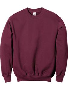 Толстовка унисекс в бордовом цвете Fruit of the Loom