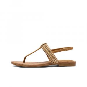 Сандалии с одной лямкой, ширина ремешка 2 см, женские Belle, коричневый