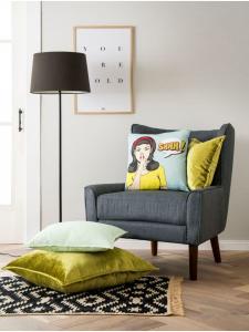 Cats Collection Гламурная наволочка цвета яблока