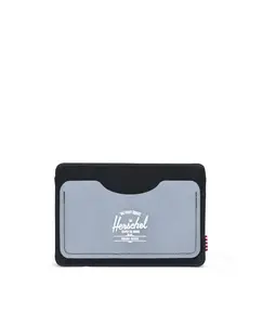 Унисекс кошелек из ткани с деталями из резины Herschel, серый/черный