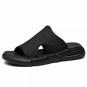 SENJIALUO Сандалии-слайдеры из полиуретана, нескользящие, износостойкие, мужские, черные
