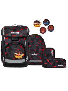 Ergobag Набор школьных сумок Cubo Light, 5 предметов, TaekBärdo, черный