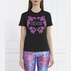 Футболка стандартного кроя Versace, черный