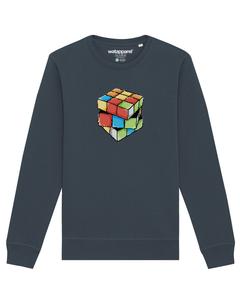 Свитер Watapparel Sweatshirt Pixel Zauberwürfel, антрацит