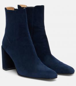 Замшевые ботильоны Luke Gabriela Hearst, темно-синий