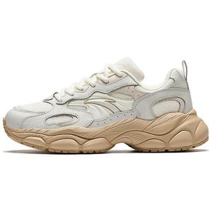 ANTA Маленькие Миллениум противоскользящие износостойкие низкие кеды женские белый бежевый серый - белый рисовый серый, цвет White Rice Gray