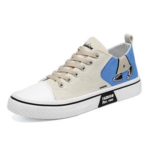 Нескользящие, легкие, дышащие, низкие мужские кроссовки для скейтбординга King Jinmai, Beige Blue