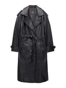 Пальто межсезонное Pull&Bear, черный