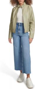 Женская куртка Levi's мотоциклетная из искусственной кожи, зеленый