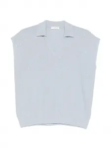 Топ с отделкой Panicale, синий