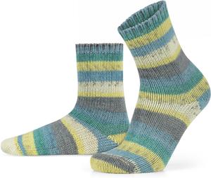 Носки normani 2 шт Gestrickte Woll Bunt geringelt, синий