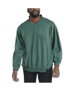 Мужской легкий свитер с V-образным вырезом Big & Tall KingSize, зеленый