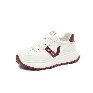 Прочные дышащие низкие повседневные кроссовки Women's Zdwo, красный