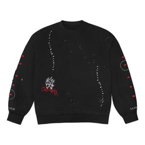 Толстовка cactus jack fw22 stitched crewneck 'black' Travis Scott, черный