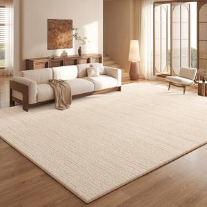 Budis Ковер 200х400 см для гостиной/спальни, французский светлый люкс, утолщенный, водостойкий, нескользящий, цвет жемчужный песок