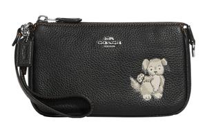 COACH Нолита кожаная сумка на запястье через плечо маленькая женская черная