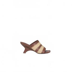 Женские мюли Shadow из рафии в соболином цвете SIMKHAI, Sable