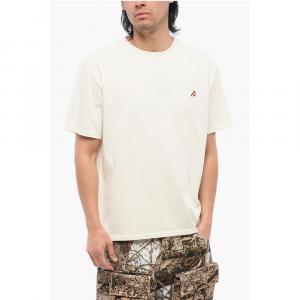 Футболка из хлопка с круглым вырезом и вышивкой Autry, White