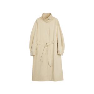 ELLE Тренч для женщин, Khaki, воротник стойка, умеренный