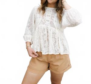 Haisel топ в цвете слоновой кости By Together