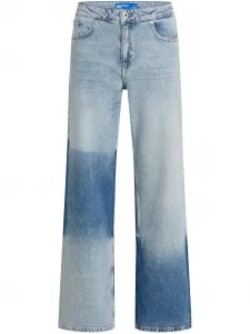 Расклешенные джинсы в двух тонах Karl Lagerfeld Jeans, синий