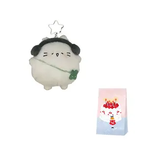 Dolls and bears dance Маленькая синяя мышка четырехлистный клевер куклы кошек плюшевый кулон 10см высота