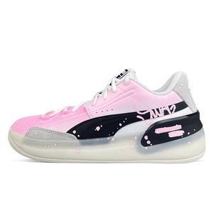 PUMA Клайд Хардвуд Пинк Инк Вандерленд амортизирующие баланс низкие баскетбольные кроссовки унисекс розовый черный белый, цвет White