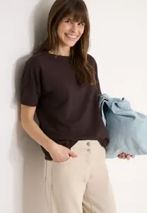 Базовая футболка с принтом mit schulterdetail Cecil, Braun