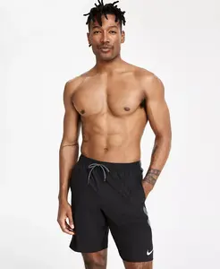 Мужские плавки Contend с водоотталкивающей пропиткой и цветными блоками, длина 9 дюймов Nike, черный