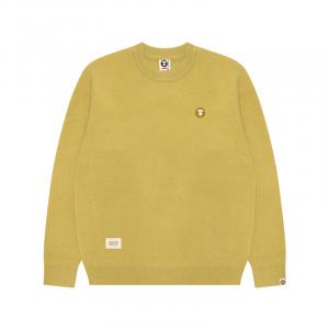 Джемпер  с нашивкой логотипа A Bathing APE Aape, желтый