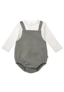 Комбинезон Liliput, состоящий из шорт с нагрудником и рубашки с длинными рукавами, белый