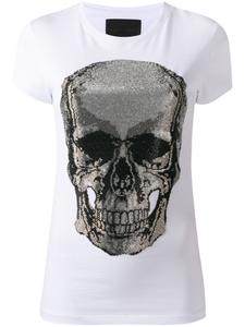 Philipp Plein футболка с принтом Skull, белый