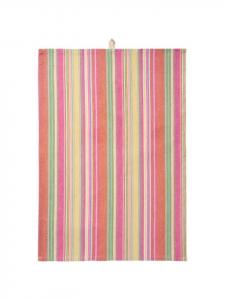 IB Laursen Кухонное полотенце в полоску, разноцветное: розовое, желтое, зеленое