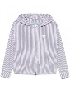 Prada куртка в полоску, белый