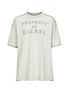 Футболка с необработанными краями T-look DIESEL, серый