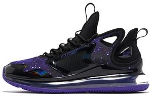 Кроссовки мужские средней высоты, черные/фиолетовые Qiaodan