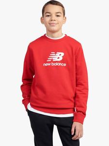 Детский хлопковый свитшот с логотипом New Balance, True Red