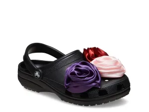 Сабо Classic Rosette Clog Crocs, черный/мультиколор
