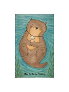 Mr. & Mrs. Panda Полотенце с изображением панциря выдры, без надписи, белого цвета