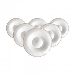 Набор из 6 тарелок для яиц Isabella бежевого цвета, диаметр 13 см Ritzenhoff Breker, бежевый