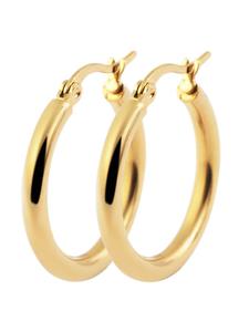 Adeliás Женские серьги - серьги-кольца из нержавеющей стали в золотом исполнении