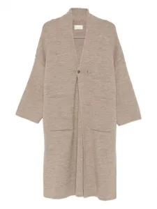Пальто с заниженной линией плеч Ma'Ry'Ya, нейтральный