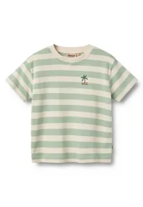 Футболка с принтом лиама, длина рукавов с лишним. Wheat, Mint Stripe