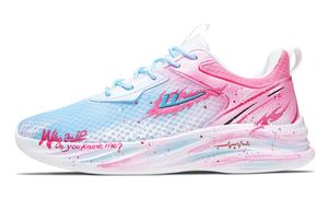 WARRIOR Дышащие амортизирующие кроссовки для бега с низким верхом унисекс, синие, розовые