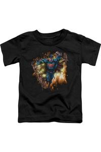 Футболка с коротким рукавом для малышей "Superman в полете" Gildan, черный