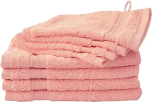 Набор полотенец Dyckhoff "Сиена", (набор, 8 шт., 4 гостевых полотенца (30х50 см) - 4 перчатки для мытья (16х21 см), в великолепных однотонных цветах, набор из 6 и 8 шт (6 шт.), цвет rosenholz