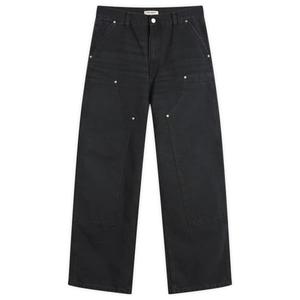 Брюки Brandon с двойными коленями Carhartt Wip, черный grind wash